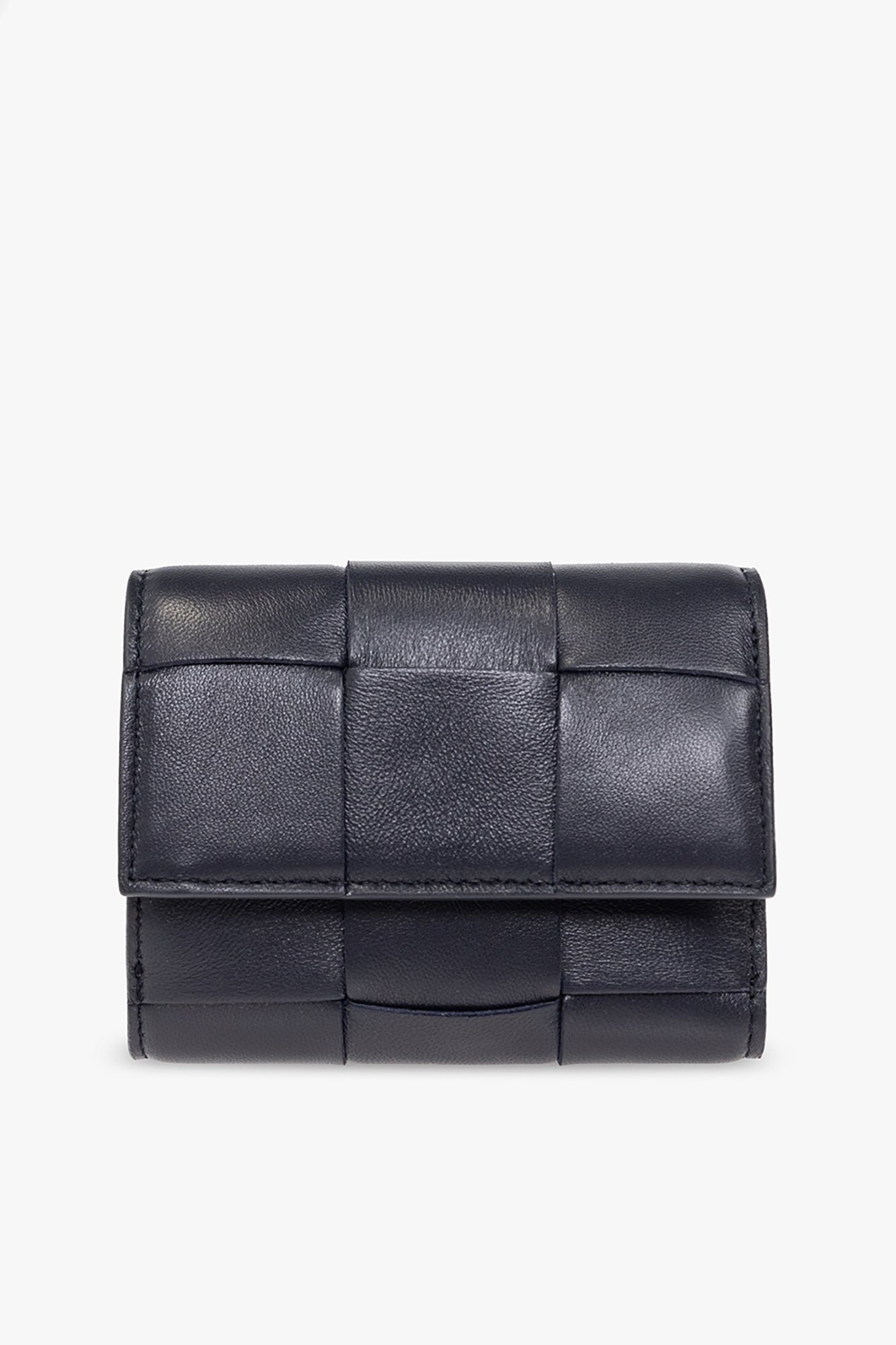 Bottega veneta 2025 navy wallet